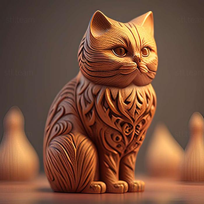 3D model Matroska cat famous animal (STL)